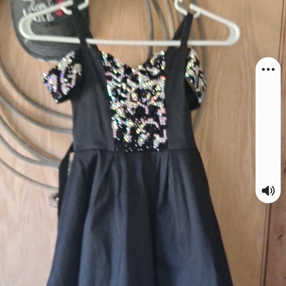 Size 8 custom hi low gown.